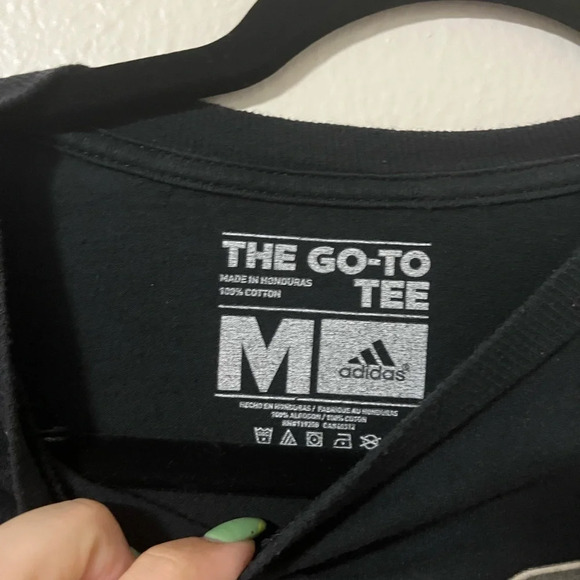 Adidas Notre Dame Fighting Irish ND T Shirt Adult Medium Black Football NCAA - Picture 3 of 4